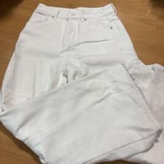 ホワイト デニムパンツ ワイドシルエットのサムネイル