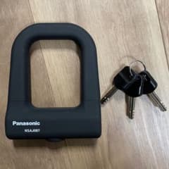 パナソニック　バッテリー盗難防止　ミニU型ロック ブラックNSAJ087-Bのサムネイル
