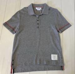 blue THOM BROWNE トムブラウン ポロシャツ トリコ グレー THOM BROWNE トムブラウン ポロシャツ グレー トリコロール - メルカリ