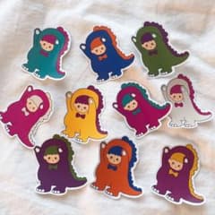 オリジナルステッカー　恐竜　10枚セットのサムネイル