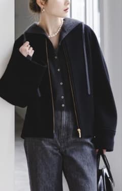 Noble MTRショートケープブルゾン ブラック noble MTRショートケープブルゾン ブラック 38 - メルカリ