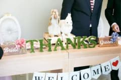THANKS オブジェ 結婚式 受付のサムネイル
