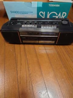 未使用 東芝 SUGAR RT-SW400 ラジカセ 元箱 説明書付 動作確認済