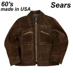 USA製 古着 60's シアーズ スエード レザー トラッカー ジャケット m46503655080_1.jpg?1769948507