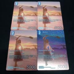 FFTCG【ユウナ】優勝プロモPRプレミアム仕様1枚。通常版3枚付き
