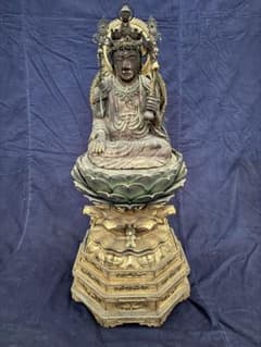 寺院仏具】十一面観音菩薩坐像 - メルカリ