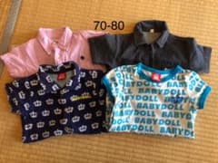 男の子 夏物 ロンパース 70-80のサムネイル