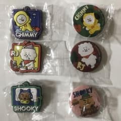 BTS くら寿司 BT21 ラバーマスコット＆缶バッジ セット ビッくらポンのサムネイル