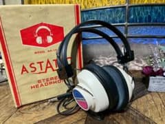 希少 ASTATIC ヘッドホン ヘッドフォン AH-10 当時物 昭和レトロ 希少 ASTATIC ヘッドホン ヘッドフォン AH-10 当時物 昭和レトロ