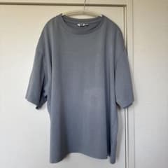 UNIQLO エアリズムコットンオーバーサイズＴシャツ　ブルー　4XLのサムネイル