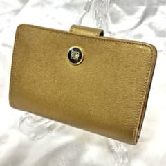 【希少】LOEWE 折財布 アマソナ アナグラム ベルト　L字ファスナー 金のサムネイル