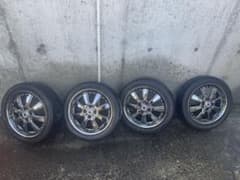 軽自動車 アルミ 15インチ 165/55R15 黒メッキ - メルカリ