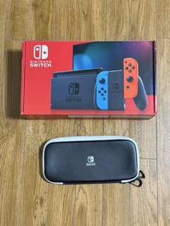 Nintendo Switch 本体 ネオンブルー ネオンレッド ケース付き - メルカリ