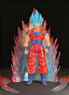 해외 한정 shfiguarts 슈퍼 사이어인 블루 계왕 주먹 손오공