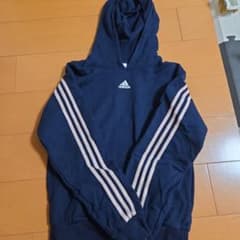 adidas KITH コラボ パーカー ネイビー XSのサムネイル