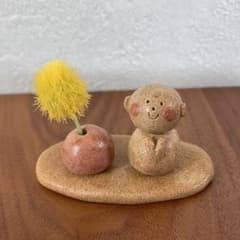 にっこりほっこり地蔵　ミニ一輪挿し♡置物のサムネイル