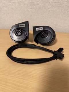 【新品未使用】自動車用ホーン CHSKY 2個セット 配線付き 純正交換用 汎用のサムネイル