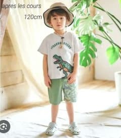❁apres les cours❁恐竜 Tシャツ ハーフパンツ セットのサムネイル