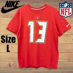 US古着 NIKE NFL バッカニアーズ マイク・エバンス Tシャツ 赤 L