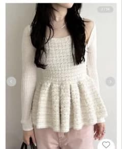 【お値下げ中‼️】LILY BROWN ボレロセットツイードペプラムニットのサムネイル