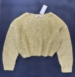 ★新品、未使用、タグ付き★ shellerゴールドニットトップス ☆新品、未使用、タグ付き☆ shellerゴールドニットトップス - メルカリ