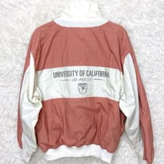 【90sレナウン製】UCLA カレッジロゴ ナイロン アノラックパーカー ピンク