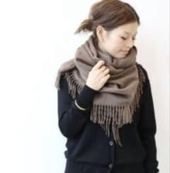 ドゥーズイエムクラス Begg & Co 100%カシミヤ ストール ベージュB 