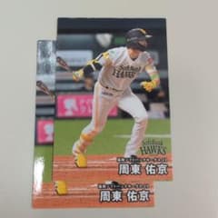 カルビー プロ野球チップス 福岡ソフトバンク 周東佑京 2026　第二弾　2枚のサムネイル