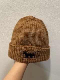 PUMA MAISON KITSUNÉ ニット帽 ブラウン - メルカリ
