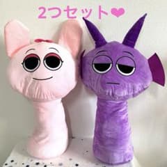 【スプランキー BIGぬいぐるみ ピンキ・スカイ・ダープル セット】 新品】 Sprunki スプランキー ピンキ ダープル BIG ぬいぐるみ