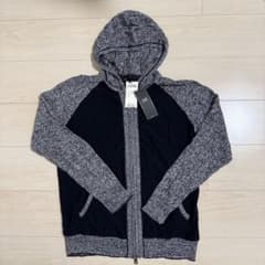 新品タグ付 23区HOMME リネン混サマーニットパーカー48 Lのサムネイル