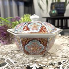 西峰作 有田焼 金彩 古伊万里紋様 蓋付き鉢 蓋物 - メルカリ
