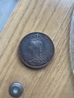 1889年 ヴィクトリア女王 銀貨のサムネイル