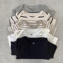 H&M ベビー ロンパース 肌着 5枚セットのサムネイル