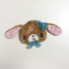 シュガーバニーズ　ふわふわぬいぐるみポーチ　くろうさのサムネイル