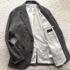 ★希少 XL★ ダファー × ハリスツイード テーラードジャケット ヘリンボーン