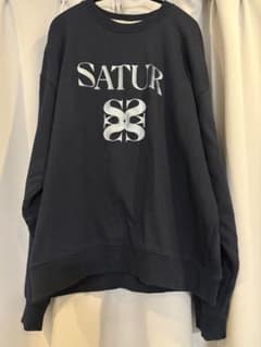 SATUR スウェット　ネイビー　XLのサムネイル
