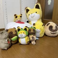너구리와 여우 봉제인형 정리 판매