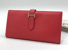 ⭐️ 極美品 HERMES エルメス ベアン スフレ 長財布 ピンク 鑑定済 