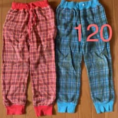 ※お値下げ中※120size  パンツ　赤・青のサムネイル
