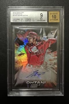 TOPPS FIRE 2018 大谷翔平 直筆サインカード BGS鑑定済 RC