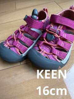 【シャのママ様専用】KEEN サンダル ピンク キッズ16cmのサムネイル