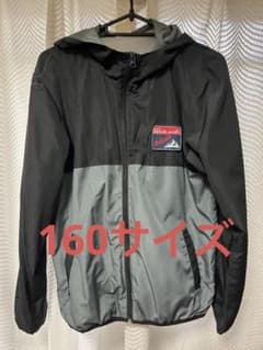 ウィンドマウント フード付きジャケット 160サイズ 黒とグレーのサムネイル