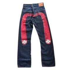 EVISU エヴィス 大黒 家紋 レッド 30インチ ジーンズ チェーンステッチ EVISU エヴィス 大黒 家紋 レッド 30インチ ジーンズ チェーンステッチ