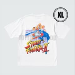 [신품 미사용] ② 태그 첨부 XL 사이즈 유니클로 스트리트 파이터 T 셔츠