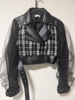 Darich メッシュデザインライダースジャケットのサムネイル