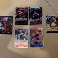 ワンピースカードゲーム 世界最強の戦士　ロックス・D・ジーベック等 6枚セットのサムネイル