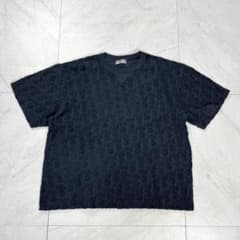 極美品 ディオールオム オブリーク テリーコットン ジャガード Tシャツ