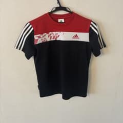 adidas スポーツシャツ Lサイズ 赤黒のサムネイル
