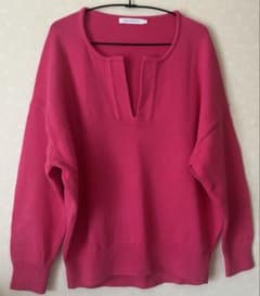 AMERICAN HOLIC Vネックニット ピンク Mのサムネイル